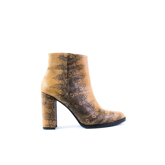 FRĒDA SALVADOR CAMEL SNAKE PRINT BOOTS SIZE 7[NEW] - Picture 2 of 5